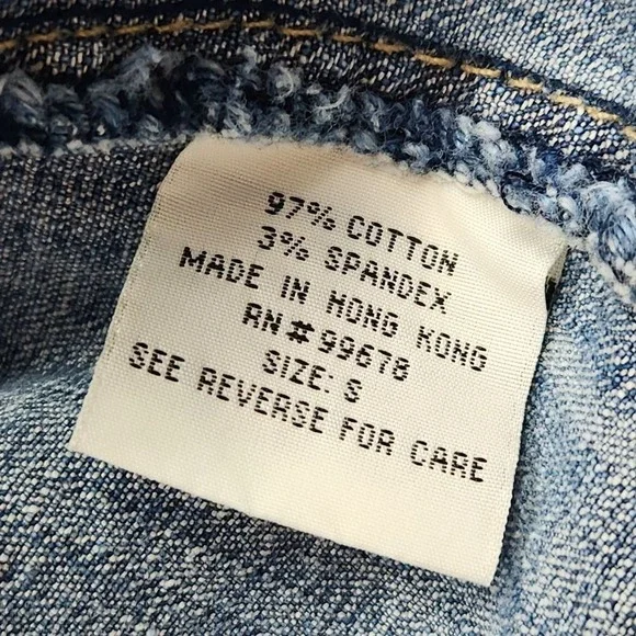 Hydraulic‎ Jean Jacket Womens S Medium Wash Denim Button Front Classic Trucker - Picture 5 of 10